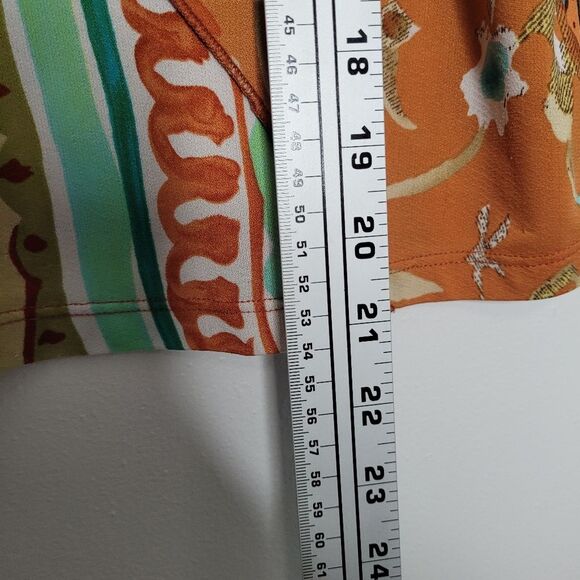 Jessica Max multicolored mismatched patchwork hippie boxy top size large - Picture 6 of 6